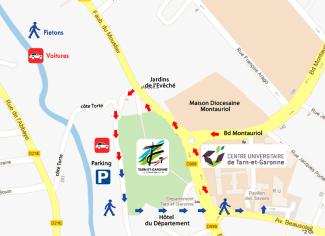 plan d'accès au centre universitaire