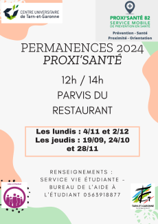 Permanences Proxi'Santé 2024