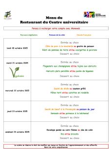 Menu Menu