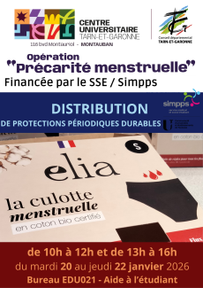 Distribution de protections périodiques durables 